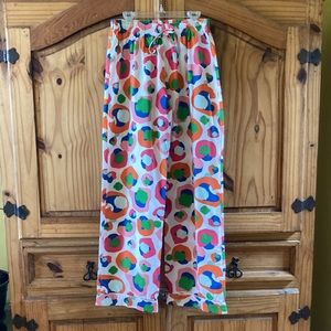 Women’s Oak Lane pink blue orange green pajama lounge pants - size XS/S